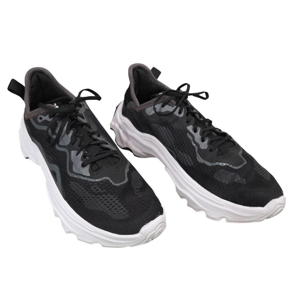 Sorel Kinetic Impact Lace Sneakers Womens 9.5 Black White Chunky Platform